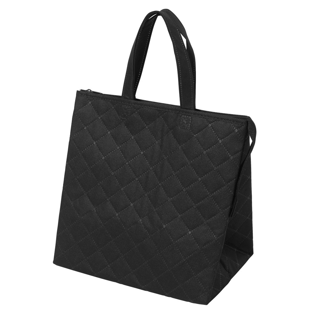 保冷バッグ カラークールキルトバッグ小:黒のメイン画像