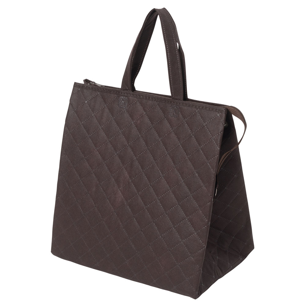 保冷バッグ カラークールキルトバッグ中:ダークブラウンのメイン画像